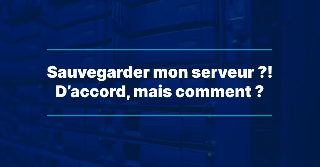 Meinen Server sichern?! Gerne, aber wie?